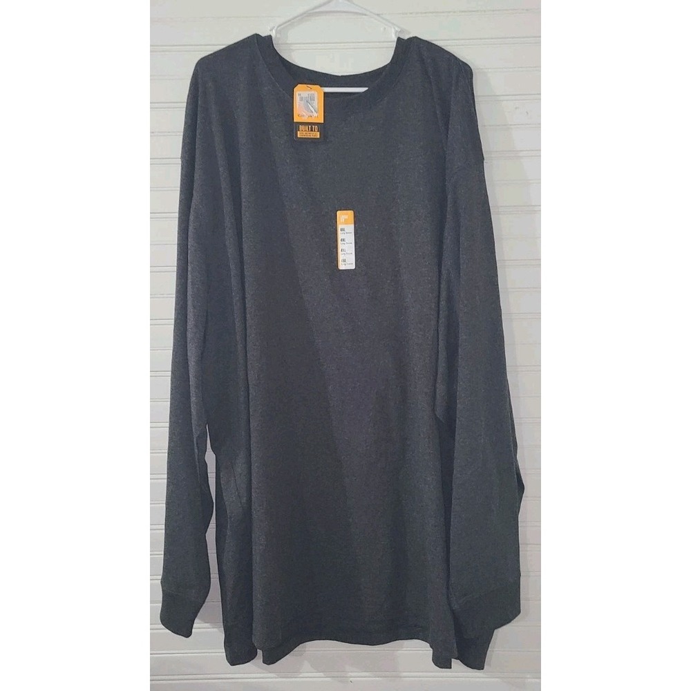 CARHARTT Loose Fit Heavyweight Long-Sleeve Graphic T-Shirt Men's 4XL Grey New